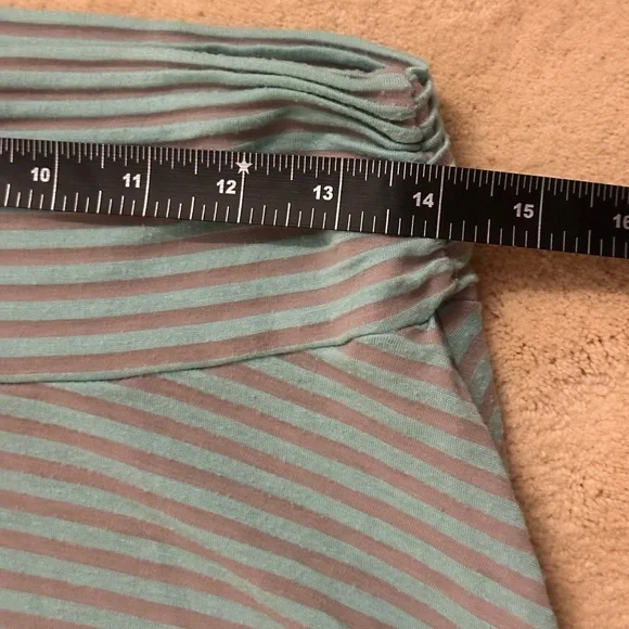 Spring has sprung Light Aqua Green and Gray Women's Maxi Skirt - Picture 7 of 7